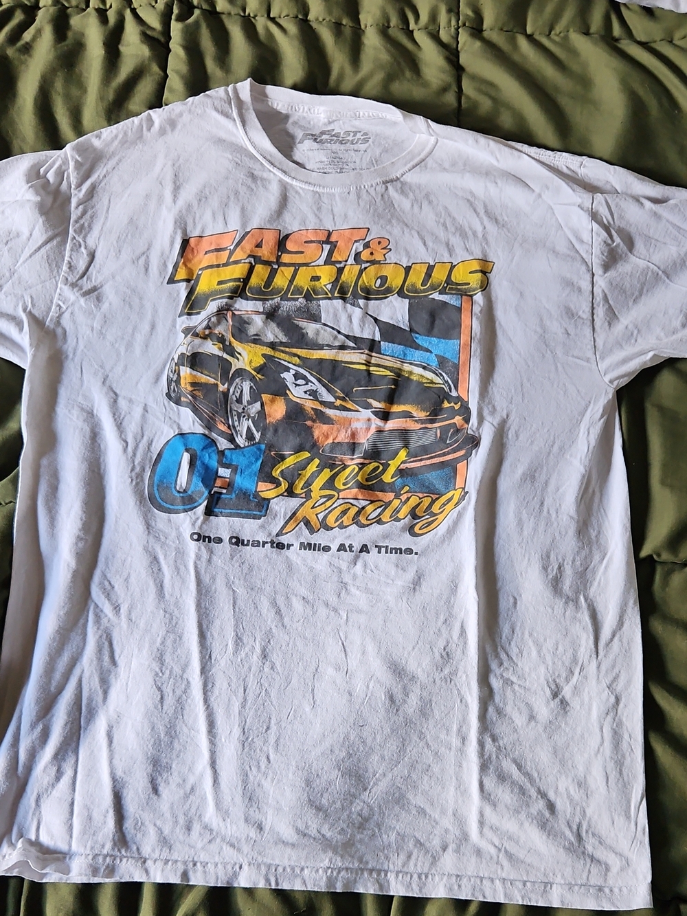 Universal White Fast & Furious Logo Tee